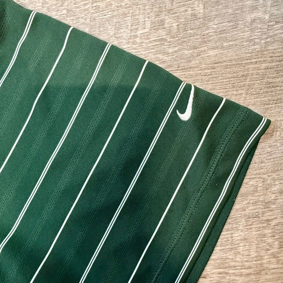 Baylor Nike Green Polo with White Stripes XXL - Picture 4 of 5